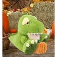 thumbnail image 5 of DolliBu Eco Friendly Super Soft T-Rex Dinosaur Stuffed Animal with Pumpkin Decor - Pumpkin Plush Animal for Fall, Halloween and Thanksgiving, Pumpkin Toy for Baby, Kids, Adults - 9 Inches, 5 of 6
