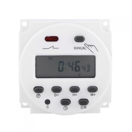 

Spptty LCD Digital Weekly Programmable Microcomputer Time Switch 17on&17off Relay Timer Digital Timer Weekly Programmable Timer
