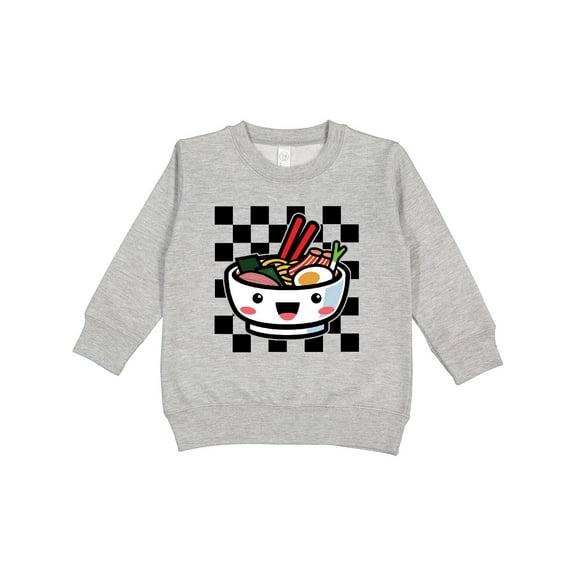 Inktastic Ramen Lover Checkered Toddler Sweatshirt