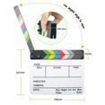 thumbnail image 4 of Tablilla acrílica Director de borrado en seco Película Clapper Board Pizarra, 4 of 8