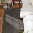 thumbnail image 2 of TOWN & COUNTRY EVERYDAY Stone Geo Curve Soft Felt Everwash®, Machine Washable Area Rug with Non-Slip Backing, Geometric Rug, Charcoal Grey, 6'6"x9'2", 2 of 11