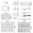 thumbnail image 3 of Clearance UV Drip Adhesive UV under $10,Set 127PCS Tools Epoxy Set Resin and Bracelet Pendant DIY Casting Molds ArtsCrafts & Sewing, 3 of 9