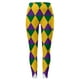 thumbnail image 4 of MKLEKYY Leggings para mujer Pantalones de yoga largos con estampado brillante y estampado Mardi para mujer, 4 of 4