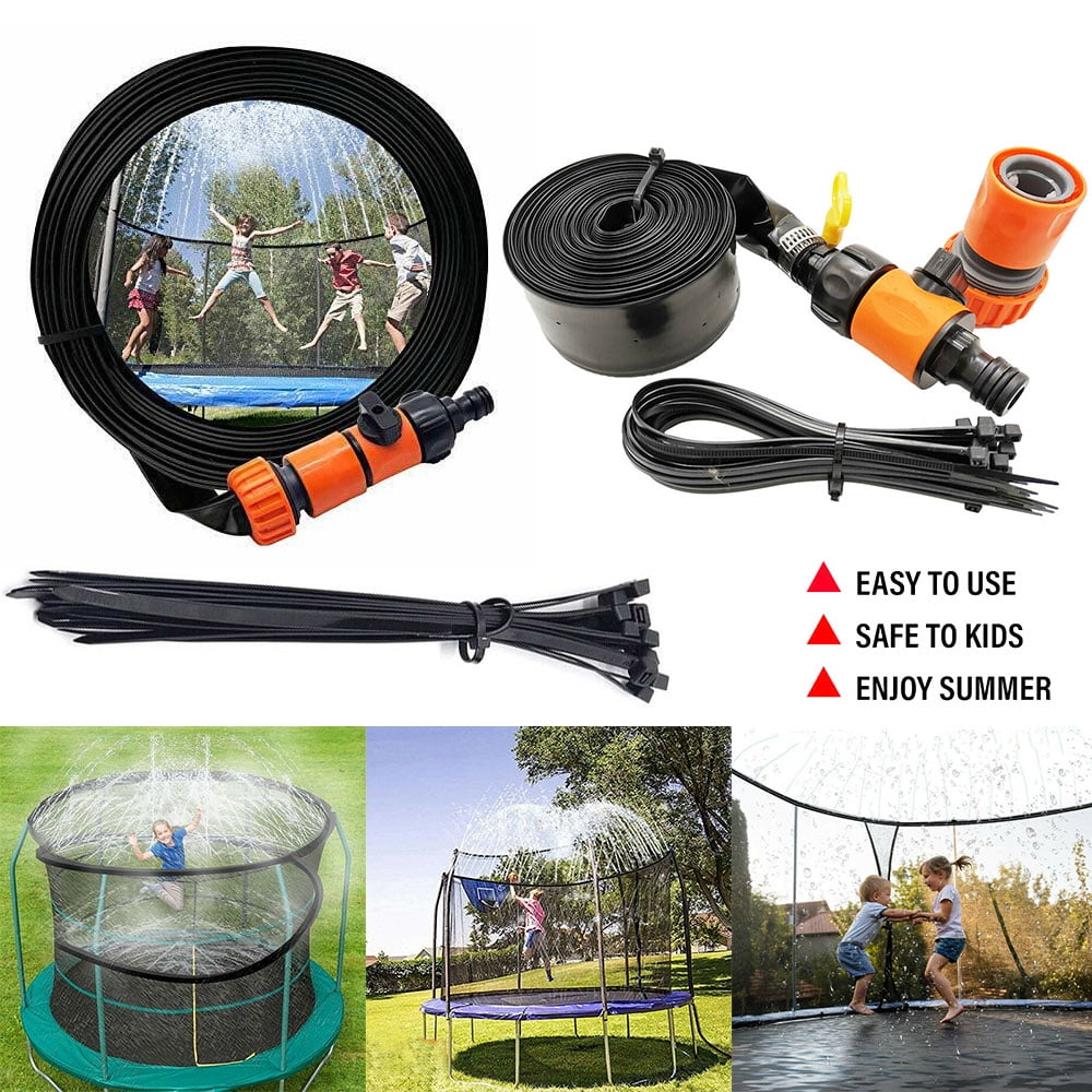 Trampoline Sprinkler, Outdoor Trampoline Water Play Sprinklers for Kids
