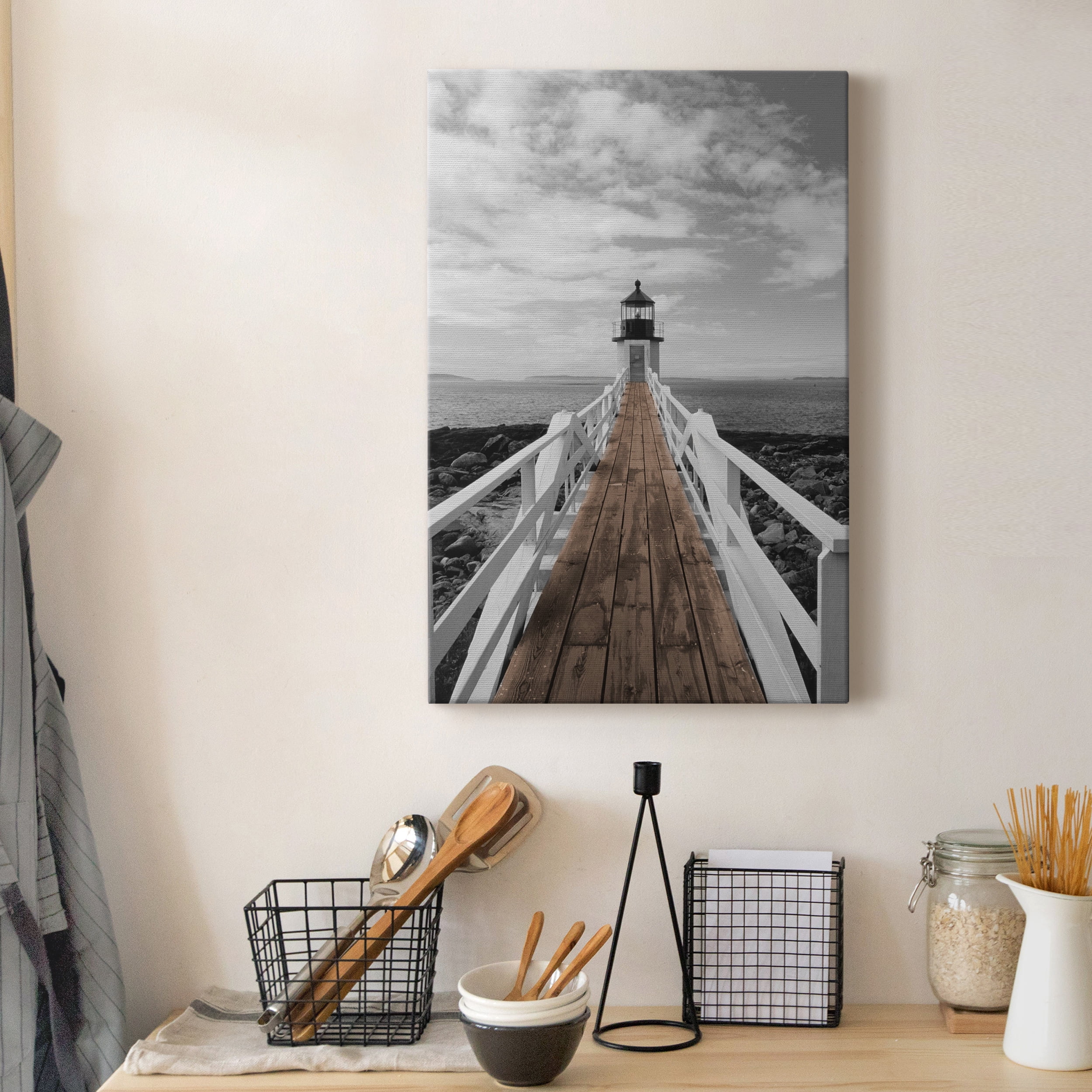 Port Clyde Lighthouse Premium Gallery Wrapped Canvas - Ready to Hang - 18 x 27