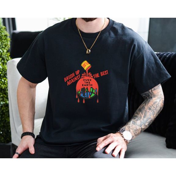 Cover The Earth Sherwin Williams Paint Unisex T-Shirt, up to size 3XL.