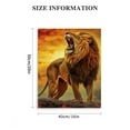 thumbnail image 3 of SHERONV Lion Sunset Roaring Fine Art Aesthetic Poster & Print Wall Painting for Living Room Bedroom Home Office Decor 16x20 in, 3 of 5
