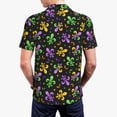 thumbnail image 6 of Wukai Mardi Gras Carnival4 Men’s Polo Shirts,Quick-Dry Athletic Shirt,Classic Fit Shirts-Small, 6 of 8