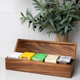 thumbnail image 2 of Rectangular Tea Box Acacia Wood, 2 of 8