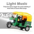 thumbnail image 3 of Alloy Tricycle Pull Back Car With Light And Music Model Toy A szkydv, 3 of 5