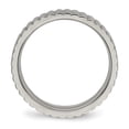 thumbnail image 2 of Auriga Fine Jewelry Titanium and Textured 6mm Band for Men Size 6.5, 2 of 5