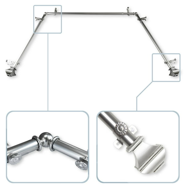 Rod Desyne Marion Bay Window Adjustable Curtain Rod