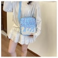 thumbnail image 6 of Baseball Ice Cream Drip Backpack Three Piece Set Multi Pocket Bookbag Matching Lunch Tote Mini Bag for Travel Gym Outdoor Daily Carryall Blue, 6 of 7