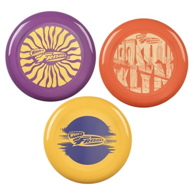 Wham-O Frisbee Cool Flyer, paquete de 3 discos ligeros de 25 cm