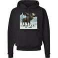 thumbnail image 2 of Inktastic Wasilla Alaska Moose Winter Scene Adult Hoodie Sweatshirt, 2 of 4