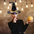 thumbnail image 4 of WEGFTDUOP Halloween Witch Hat Party Decoration Props Witch Hat Halloween Witch Hat Non-woven Hat Event Party Supplies Props Decoration, 4 of 5
