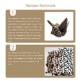 thumbnail image 4 of Billuyoard Hamaca para ratas suspendida de doble capa, cama colgante, jaulas de animales, casa para ratas, multifunción, dulce regalo, Hábitats y jaulas para animales pequeños Puntos negros 34*34, 4 of 6