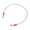 thumbnail image 1 of 65cm 25.59 "10mm ID Motocicleta Línea de freno hidráulico Tubo de manguera de aceite 28 ° 0 ° Cable trenzado de acero inoxidable para ATV Motocross Sport Bikes Silver Tone, 1 of 1