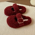 thumbnail image 7 of GJSYRH Girls Plush Slipper Warm Lined Winter Booties Soft Sole Indoor Outdoor Cozy Slide On Slippers For Toddler And Comfortable Design 4-4.5 Years, 7 of 7