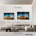 thumbnail image 4 of Elephant Stock Gateway Of India Vignette Wall Art - Horizontal Multi Panel Canvas - Living Room Wall Decor - Places Multi Panel - Gray And Orange Decor - 74" x 48", 4 of 8