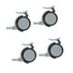 thumbnail image 5 of Ruedas giratorias para silla, 4 piezas, ruedas giratorias de goma con freno, ruedas giratorias con vástago roscado, eficiencia óptima, 5 of 9