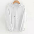 thumbnail image 3 of Fanxing Hoodies White Women Oversized Sweatshirt Trendy Boyfriend Hoodies Tops for Juniors Hooded Drawstring Pullovers, 3 of 6