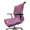 thumbnail image 6 of Ambesonne Floral Office Chair Cover Stretchable High Back, Lace Trippy Flowers Leaf, Magenta Pink Plum, 6 of 6