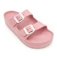 thumbnail image 2 of LAVRA Women Plaform EVA Slides Sandals | Adjustable Double Buckle Flatform Shoes | Rubber Beach Sandals | Casual Footbed waterproof Flat Sandals Women, 2 of 5