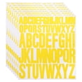 thumbnail image 1 of 8 hojas de etiquetas de letras de vinilo, 1 pulgada, 2 pulgadas, 416 letras, 1 of 6