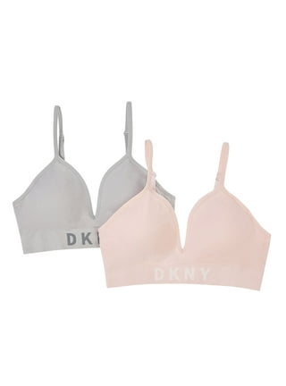 DKNY Women's Classic Cotton Bralet, Black/White, Small at  Women's  Clothing store