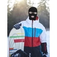 thumbnail image 3 of Unisex 3-Hole Knitted Ski Mask Full Face Mask Cover Neck Gaiter Winter Balaclava Warm Knit Beanie for Outdoor Sports (Black), 3 of 6