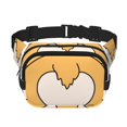 thumbnail image 1 of Disketp Prince Corgi Dog Riñonera de Doble Capa, Bolsa de Cintura Ajustable para Viajes, Correr y Senderismo, Riñonera Ligera para Hombre y Mujer, 1 of 9