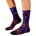 thumbnail image 5 of IYYVV Halloween Crew Socks For Men Women Vintage Spider Web Novelty Crazy Stretch Crew Socks Festival Gifts One Size, 5 of 6