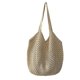 thumbnail image 1 of Bolso de paja tejido hueco de gran capacidad, bolso de mano elegante de un solo hombro para viajes, playa y compras., 1 of 7