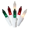 thumbnail image 2 of Vickerman 100 Red-White-Green Light on White Wire, 46' Christmas Light Strand, 2 of 2