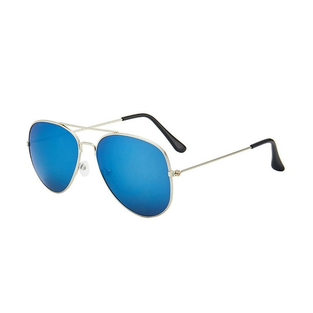Gafas de sol Zulema Protección UV400 Lente Espejo Marco pteado azul