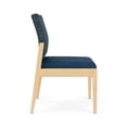 thumbnail image 2 of Pemberly Row Chaise d'Appoint Sans Accoudoirs pour Réception, Cadre en Bois, Bleu, 2 of 5