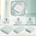 thumbnail image 4 of Vivendi Home Infinity Zero Twist 8 Piece 100pct Cotton Towel Set, 4 of 6