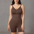 thumbnail image 4 of Sopiago Corset Shapewear Shapewear for Women Thinstincts Open-Bust Mid-Thigh Bodysuit Brown,M, 4 of 6