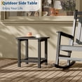 thumbnail image 2 of Ataucjin Square HDPE Outdoor Side Table,Weather Resistant Double Small Adirondack Side Table,Outdoor Indoor End Table for Adirondack Chair,Patio Table for Pool,Deck and Porch,Easy to Assemble, 2 of 7