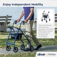 thumbnail image 2 of Andador plegable con asiento Drive Medical R728BL, color azul, 2 of 5