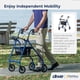 thumbnail image 2 of Andador plegable con asiento Drive Medical R728BL, color azul, 2 of 5