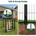 thumbnail image 5 of PawGiant Dog Fence Playpen 24”/32”/40” Indoor Outdoor for Small/Medium/Large Dogs, Metal Pet Puppy Cat Exercise Fencing Gate Crate Cage Outside RV, Camping, Yard, Garden Visit the PawGiant Store 4.5, 5 of 7