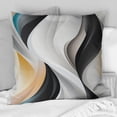 thumbnail image 2 of Designart "Reflecting In Monochrome III" Geometric Printed Throw Pillow, 2 of 5
