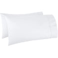 thumbnail image 1 of Funda de almohada TBM tamaño queen blanca extra grande, se adapta incluso a las almohadas más esponjosas, incluida la funda de almohada tipo panqueque, extra alta, 100% algodón egipcio de 600 hilos, 1 of 4