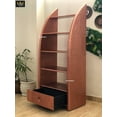 thumbnail image 4 of NauticalMart Vintage Copper Designer Aviator Aluminium Open Bookshelf Home Decor funiture (60 Inches), 4 of 6