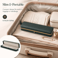 thumbnail image 6 of ABCISI PU Leather Necklace Box, Rectangle Blackish Green Bracelet Case Box, Velvet Interior Jewelry Box Organizer, Gift Box Display Case Chain Holder (9.45" x 2.17" x 1.38"), 6 of 7