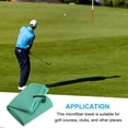 thumbnail image 5 of Uxcell 16"x16" Golf Towels Tri Fold Waffle Pattern Towels Soft Fiber with D Clip Green, 5 of 5