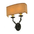 thumbnail image 5 of Meyda Tiffany 50679 14.5" W Ranchero 2 Light Wall Sconce - Bronze, 5 of 5