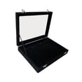 thumbnail image 1 of Vitrina de joyería para collares, organizador de joyas, cajón organizador de collares, caja de exhibición de collares, ganchos múltiples con tapa de Terciopelo negro, 1 of 9